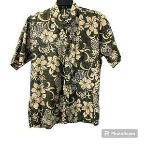 Two Paddles Made in Hawaii Men’s Short Sleeve Shirt Floral Print XL Like…